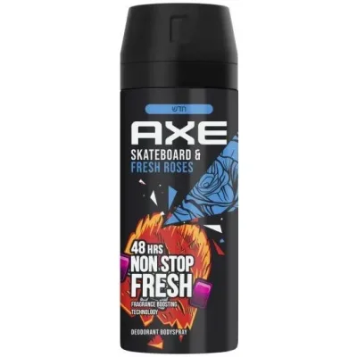 דאודורנט ספריי גוף סקייטבורד וורדים לגבר Axe - נפח 150 מ''ל