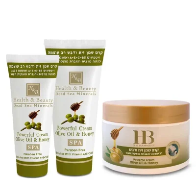 קרם שמן זית ודבש רב עוצמה - טיפוח מקצועי לגוף וספא, מים המלח 100 מ"ל - הטיפ הטוב ביותר לעור רך ומוצק!