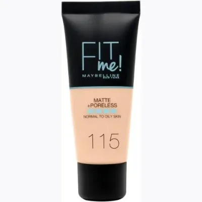MAYBELLINE FIT ME MATTE PORELESS מייק אפ 115