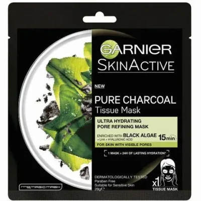 GARNIER PURE CHARCOAL מסכת פחם אצות