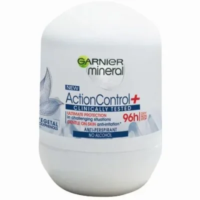 GARNIER דאודורנט רול אקשן קונטרול 96 שעות