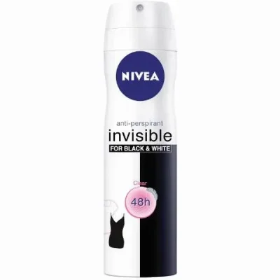 NIVEA דאודורנט ספריי לאשה שקוף בלק&וויט