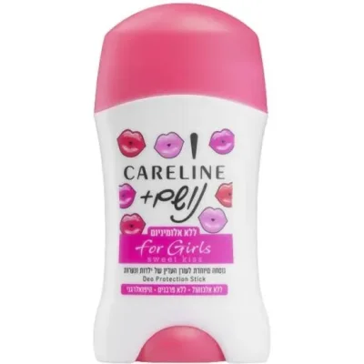קרליין דאורדורנט סטיק נושם Careline Sweet Kiss - נפח 50 מ''ל