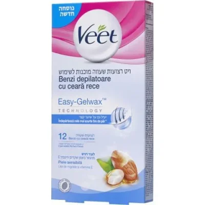 ויט רצועות שעווה מוכנות לשימוש לעור רגיש