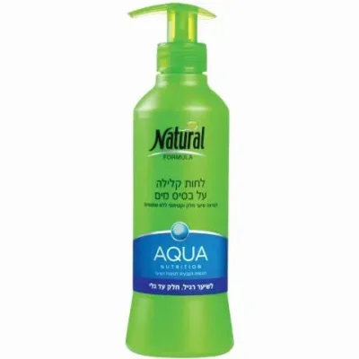 נטורל פורמולה לחות קלילה על בסיס מים לשיער רגיל חלק עד גלי
