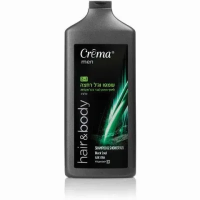 קרמה מן שמפו וג'ל רחצה אלוורה 2 ב-1