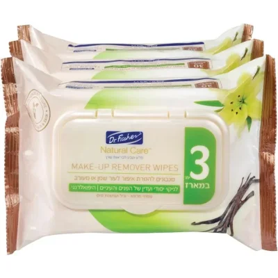 ד"ר פישר GENESIS מגבונים להסרת איפור לעור שמן/מעורב שלישיה