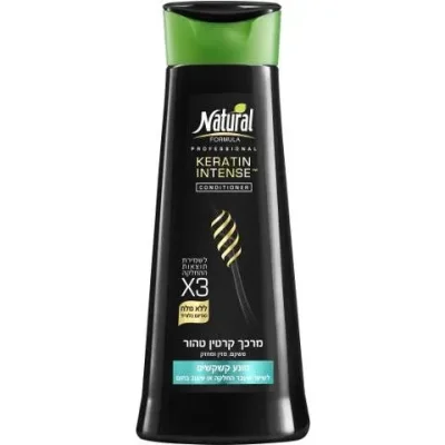 נטורל פורמולה אינטנס מרכך קרטין טהור מונע קשקשים