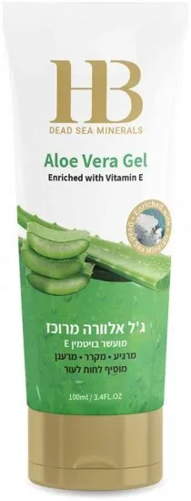 ג'ל אלוורה מרוכז מבית HB Dead Sea Minerals תכולה 100 מ''ל