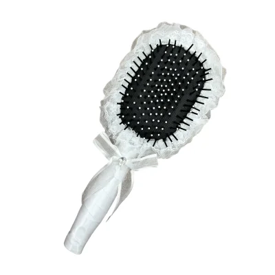 מברשת שיער מעוצבת פרחוני סטן לכלה